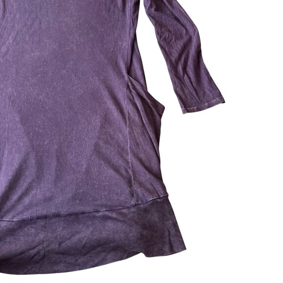 CHALET ET CECI DRESS COWL NECK LAGENLOOK BOHO HIPPIE SZ M PURPLE SLOUCHY POCKETS - Picture 4 of 7